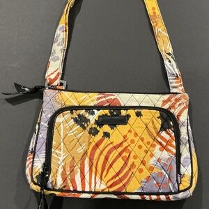 Vera Bradley Quilted Crossbody Shoulder Bag Multicolor Retired Pattern
